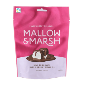 Mallow & Marsh Milk Chocolate Coated Coconut Marshmallows 100g