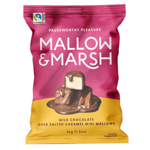 Mallow & Marsh Mini Mallows with Salted Caramel and Milk Chocolate, 36g