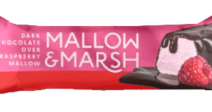 Mallow & Marsh Raspberry Marshmallow Bar 35g Enrobed in 70% Dark Chocolate