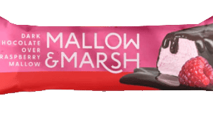 Mallow & Marsh Raspberry Marshmallow Bar 35g Enrobed in 70% Dark Chocolate