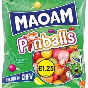 Maoam Pinballs 140g Priced at £1.25