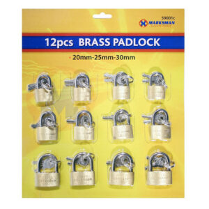 Marksman 12-Pack Brass Padlocks