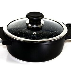 MASTERCOOK 24CM Black Non-Stick Die Cast Aluminum Soup Pot