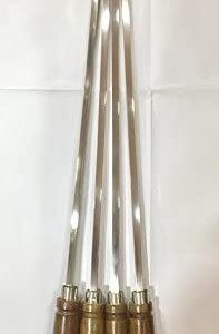 MATERCOOK Kebab Stick Skewers with 8mm x 52cm Size and Sheesham Wood Handle