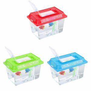 **Material and Design**: Made from durable plastic, this tank is transparent for easy viewing of its contents. It includes a carry handle for convenient transport and a lid to...