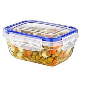 **Material**: Made of clear plastic, which makes it easy to see the contents without opening the lid