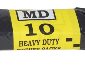 MD 10 Heavy Duty Refuse Sacks, 20-Pack