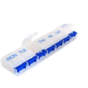 MEDISURE 7-Day Pill Box with Flip-Up Push Button