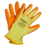 Medium Latex Palm Coated Work Gloves by Amtech (Size 8)