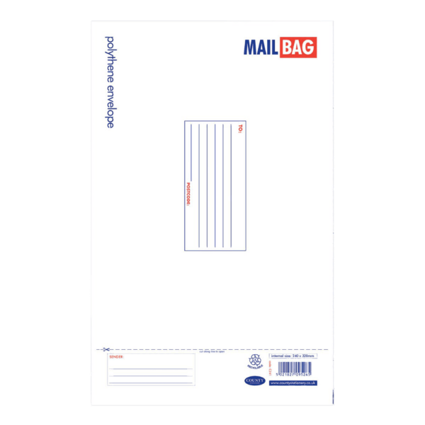 Medium Polythene Mail Bags - 240 x 320mm