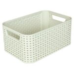 Medium Rattan Plastic Basket
