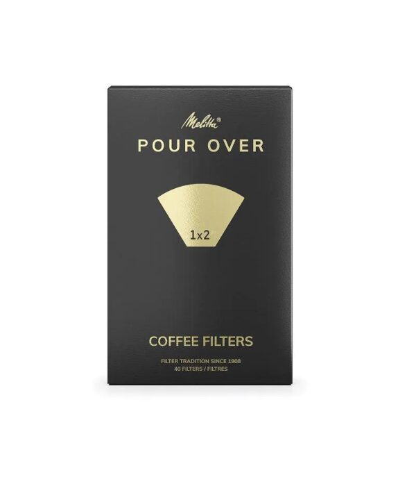 Melitta 1x2 Pour Over Coffee Filter Bags, Pack of 40