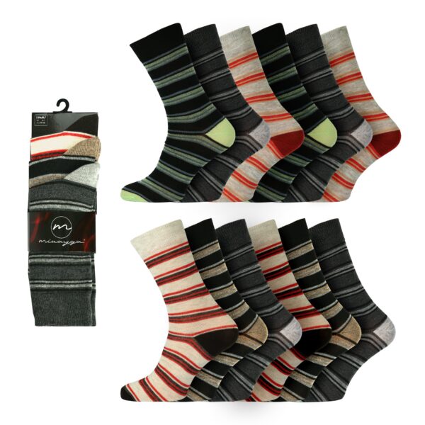 Men's 3-Pack Striped Socks