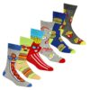 Men's Fun Food-Themed Socks (Single Pair)