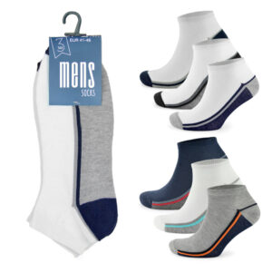 Men's Patterned Trainer Socks (Pack of 3)