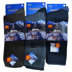 Men's Thermal Socks Made of Merino Wool, 2.4 Tog (Single Pair)