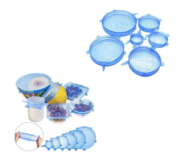 Microwave safe silicone stretch lids are a versatile kitchen accessory designed to fit over bowls and containers to keep food fresh. The set you mentioned includes six...