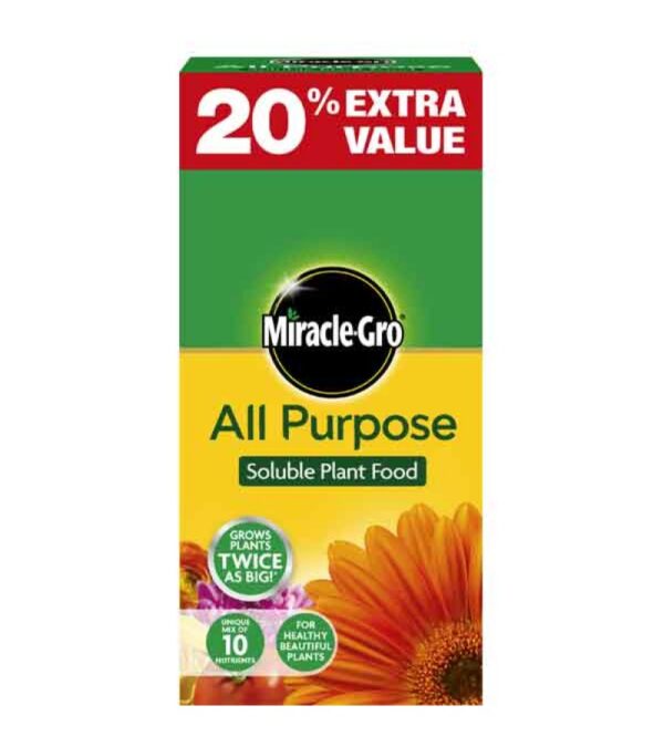 MIRACLE GRO UNIVERSAL SOLUBLE PLANT FOOD 1KG + 20% BONUS