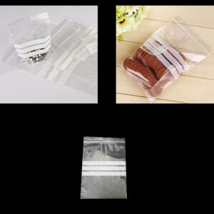 Multi-purpose clear zipper bags with press and seal feature are versatile storage solutions. The dimensions of these particular bags are 80mm x 120mm, making them compact and...