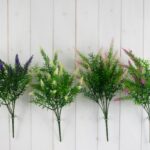 Multicolored Artificial Heather Bush Flowers