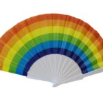 Multicolored Collapsible Hand Fan