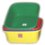Multicolored Rectangular Plastic Bowl/Tub