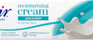 Nair 100ml Hair Removal Cream with Moisturizing Formula