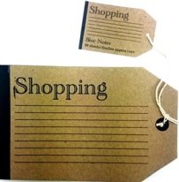 Natural Card Luggage Tag Pad for Shopping