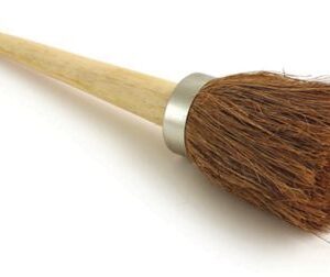 Natural Coco Fiber Tar Brush with Short Handle