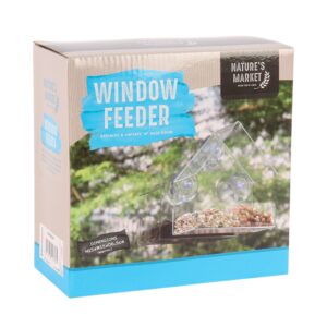 Nature's Market Bird Feeder with Suction Hook for Windows