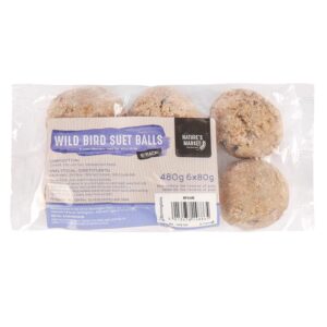 Nature's Market Wild Bird Suet Balls - 480g Pack of 6