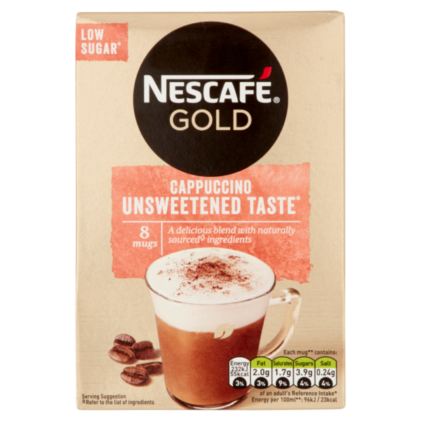 NESCAFÉ Gold Unsweetened Cappuccino, 6 Boxes