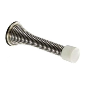 Nickel Finish Spring Door Stop by Star Pack