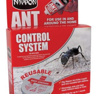 Nippon Ant Control Kit: 2 Traps with Baits & 25g Ant Killer Liquid