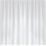 Nobel House Solid White Shower Curtain 180 x 180 cm
