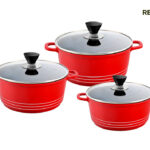 **Non-Stick Surface**: Each piece in the set features a non-stick coating, making it easier to cook with less oil and simplifying the cleaning process