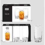 NOVA OSCAR HI-BALL 365ML GLASS SET, PACK OF 3