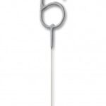 Number 6 Sparkler Candle