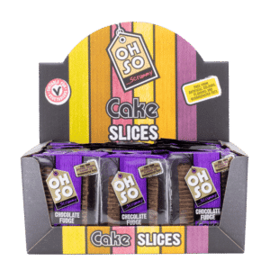 Oh So Scrummy Chocolate Fudge Cake Slice with Topping, 75g