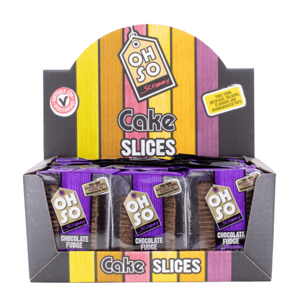 Oh So Scrummy Chocolate Fudge Cake Slice with Topping, 75g