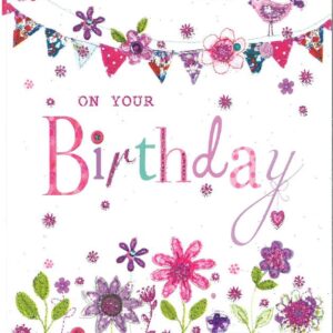 Open Female Birthday Card