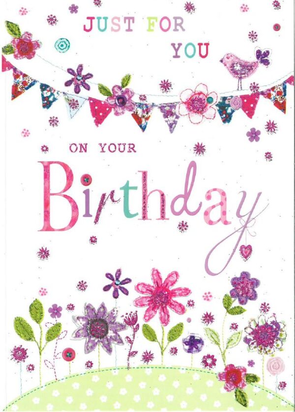 Open Female Birthday Card