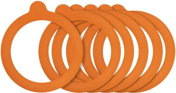 Orange Rubber Seals for Kilner Clip Top Jars, 125ml