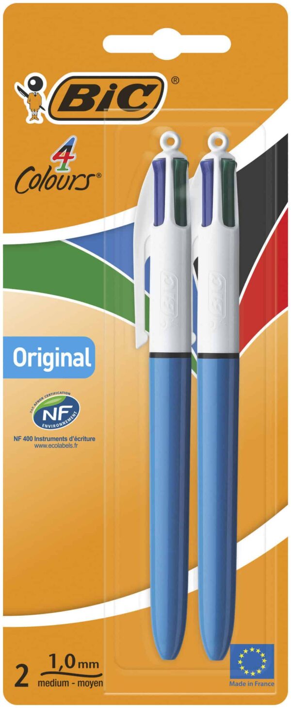 Original Bic 4-Color Pen, Pack of 2