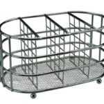 Oval Tray Chrome Cutlery Caddy