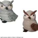 Owl Doorstop with Feet and Beak