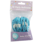 Pack of 10 Blue Baby Shower Balloons