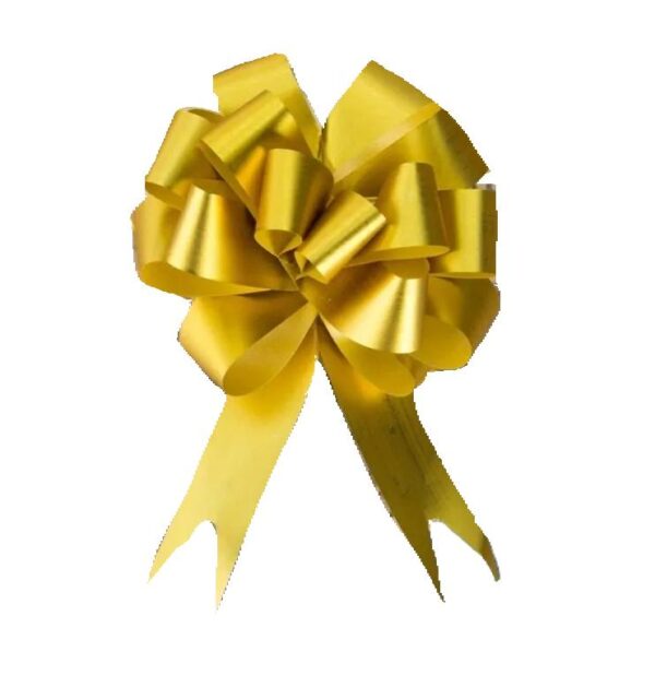 Pack of 10 Gold Pull Bows with 30mm Ribbon