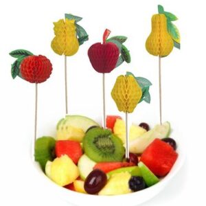 Pack of 100 15CM Fruit-Themed Party Picks