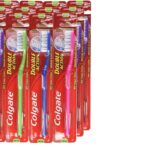 Pack of 12 Colgate Medium Double Action Toothbrushes